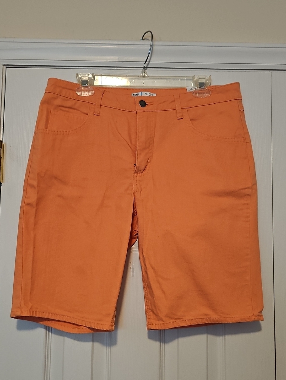 Lee Riders Bright Orange Casual Shorts